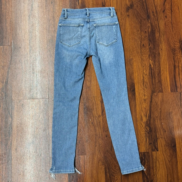 FRAME Le High Skinny Crop Distressed Jeans – Size 25 - Picture 2 of 4